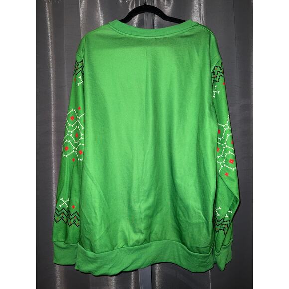 Ugly Christmas Sweater Sweatshirt Xmas Size Large Dog - Picture 3 of 3